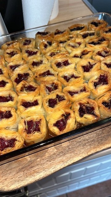 Baklava aux cerises